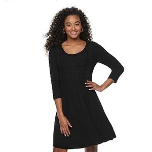 Candie’s Sweater Dress Black NWT Junior’s Sz XL
